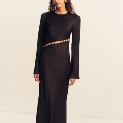 Shona Joy Winslow Asymmetric Maxi Dress With Beads - Image 2