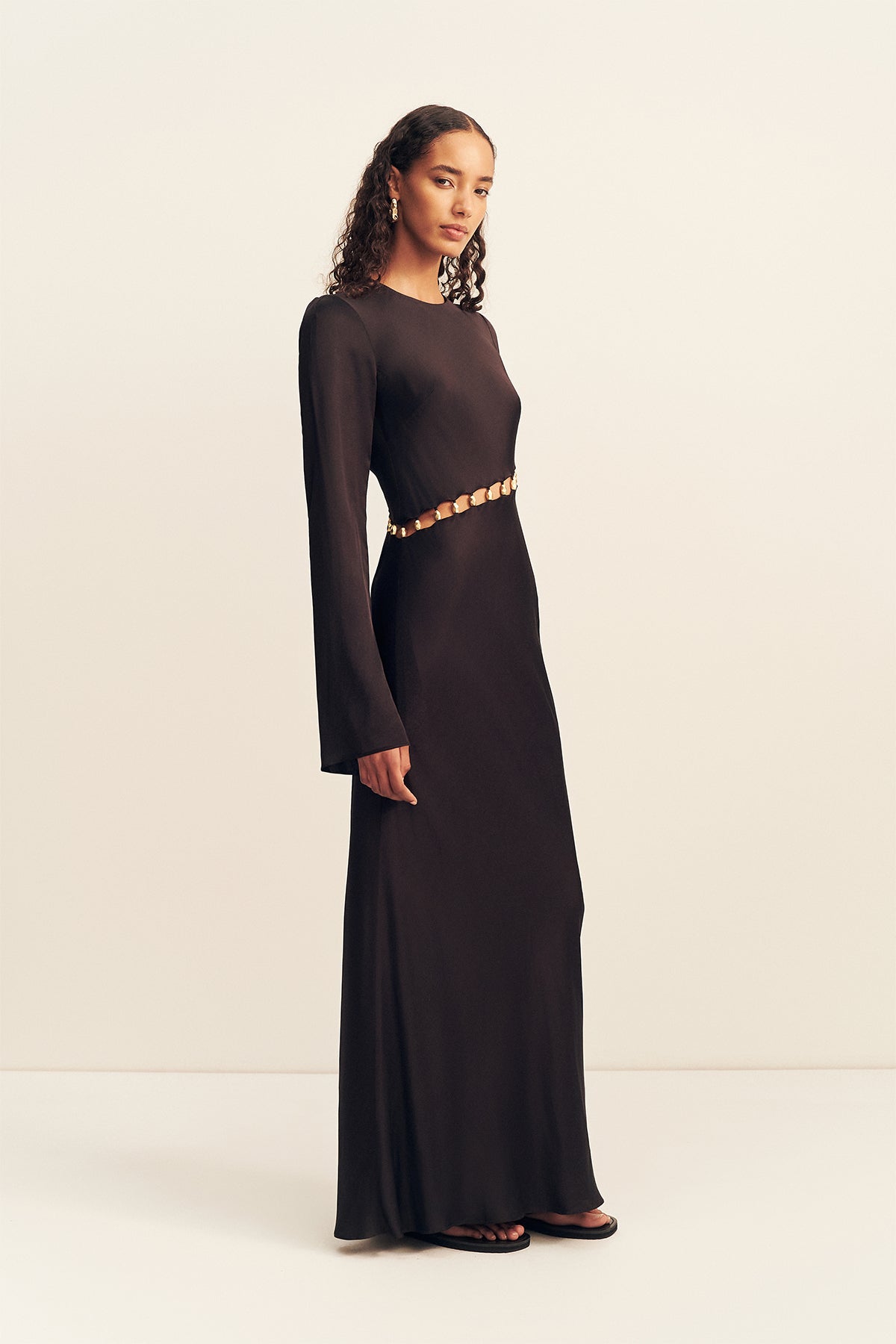 MNSJ041026043652044_3 Shona Joy Winslow Asymmetric Maxi Dress With Beads - Image 3