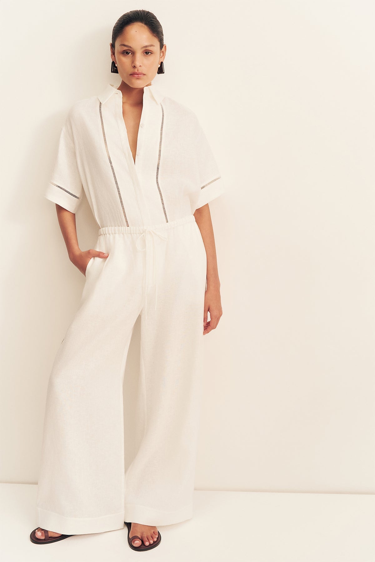 MNSJ041026043652048_2 Shona Joy Tommy Linen Pant - Image 2