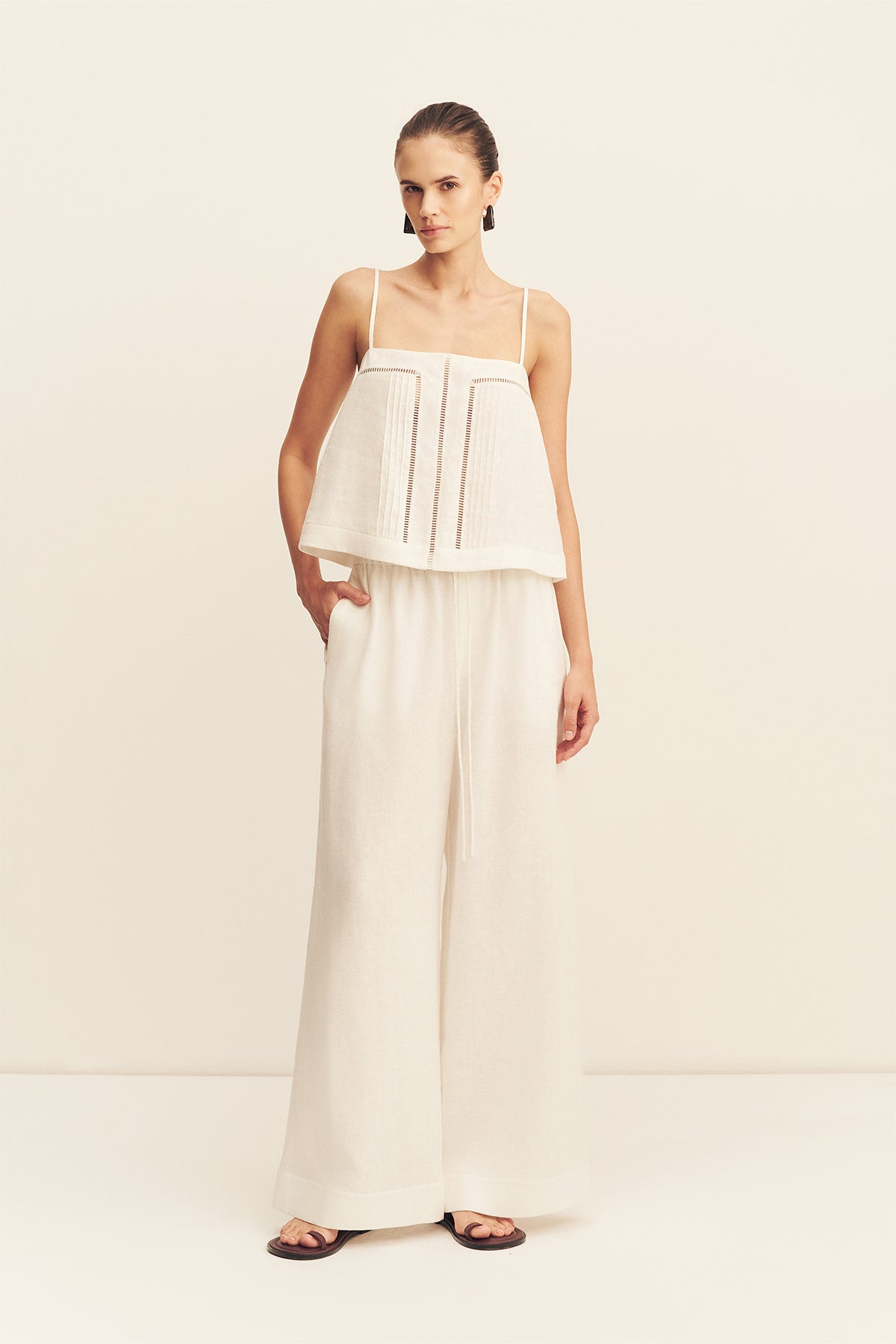 Shona Joy Tommy Linen Cami - Image 1