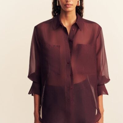 Shona Joy Tibby Silk Organza Shirt - Image 2
