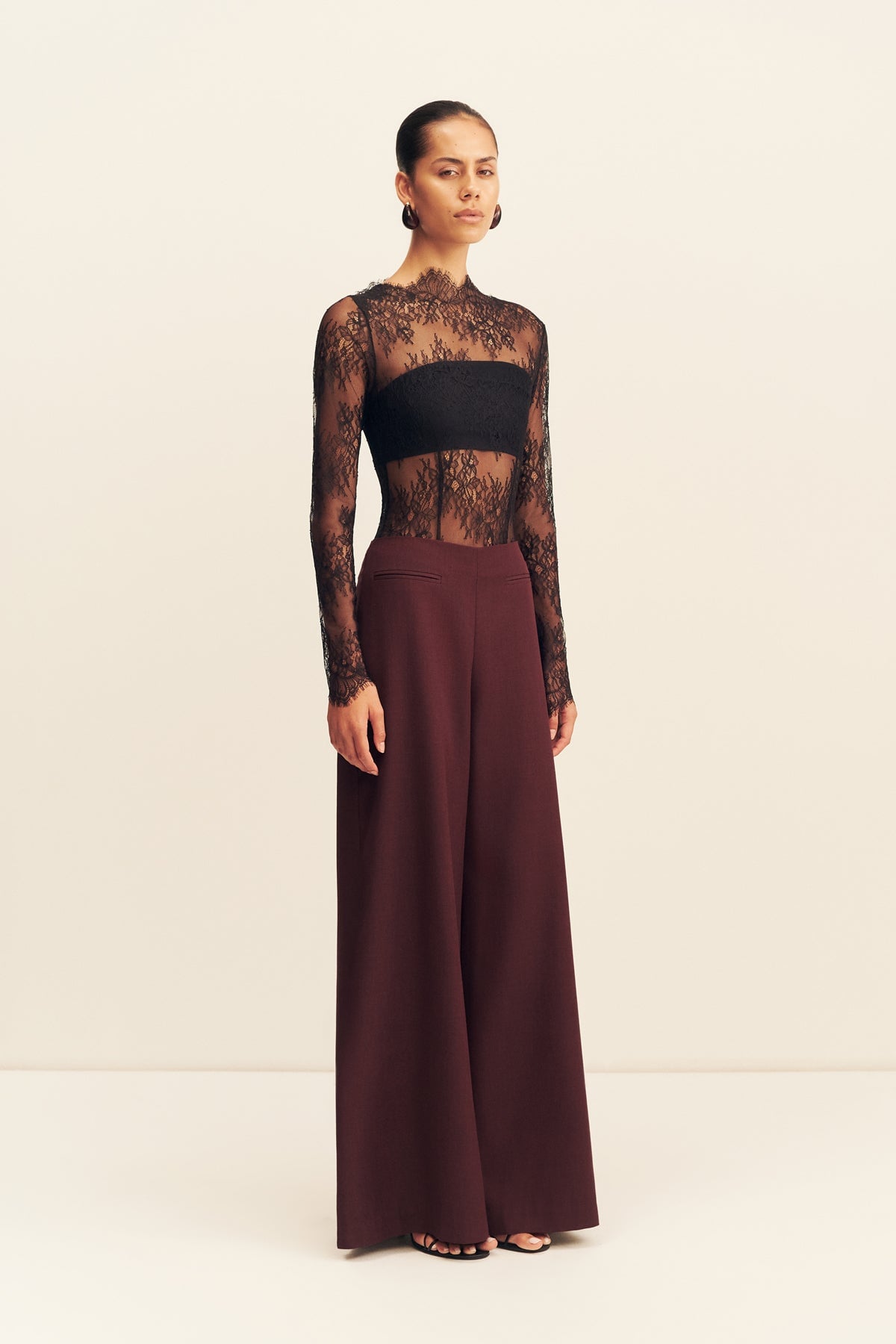MNSJ051026010130001_2 Shona Joy Asher Wide Leg Pant - Image 2