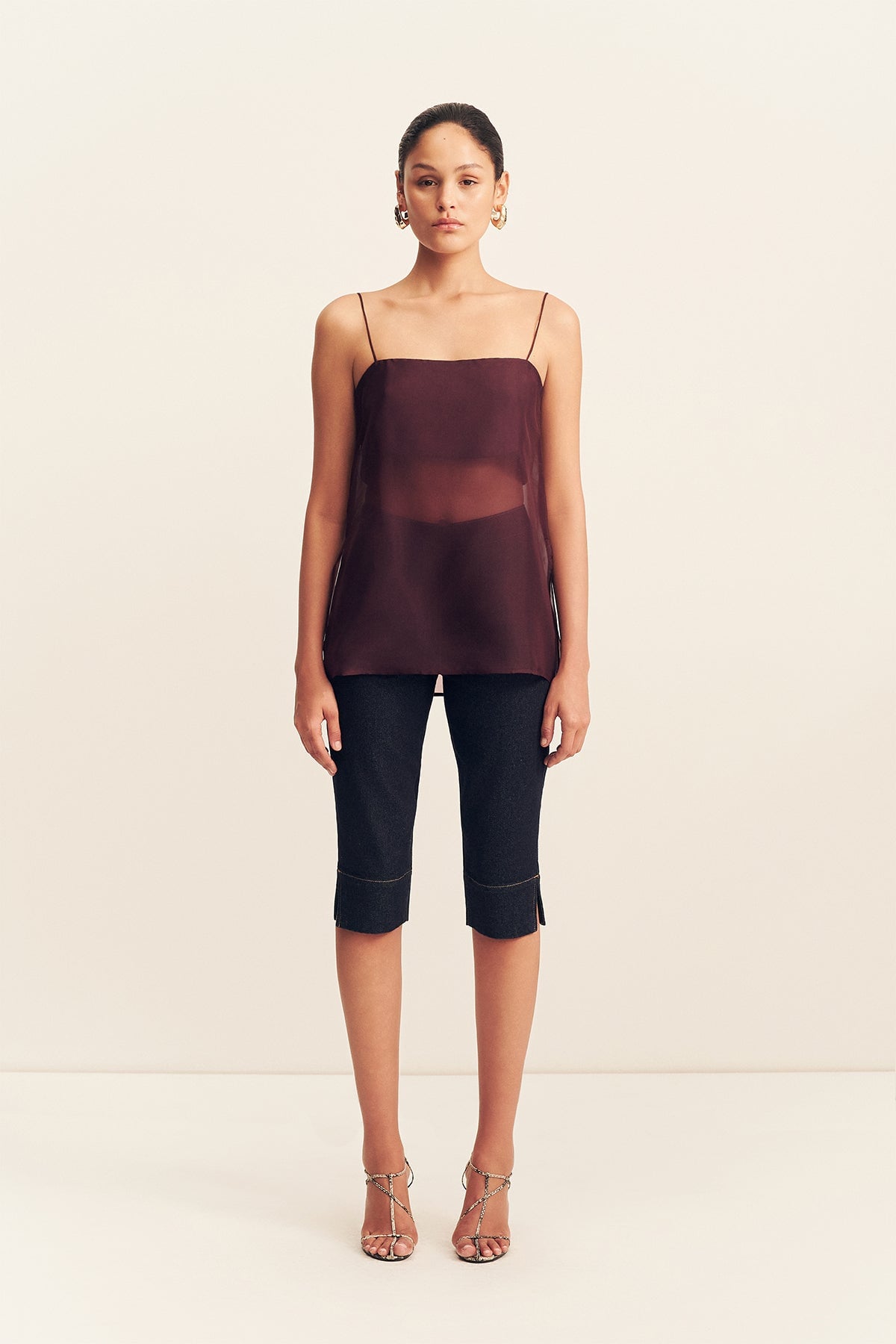 Shona Joy Rue Stretch Capri Jean - Image 1