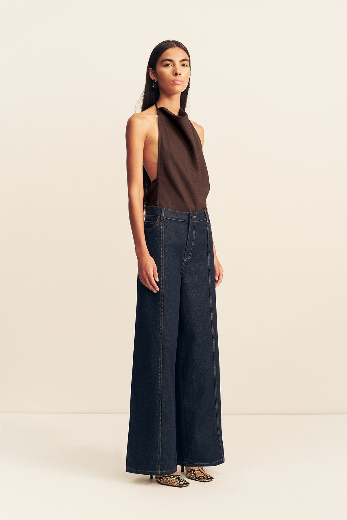 MNSJ051026010130014_3 Shona Joy Rita Wide Leg Jean - Image 3