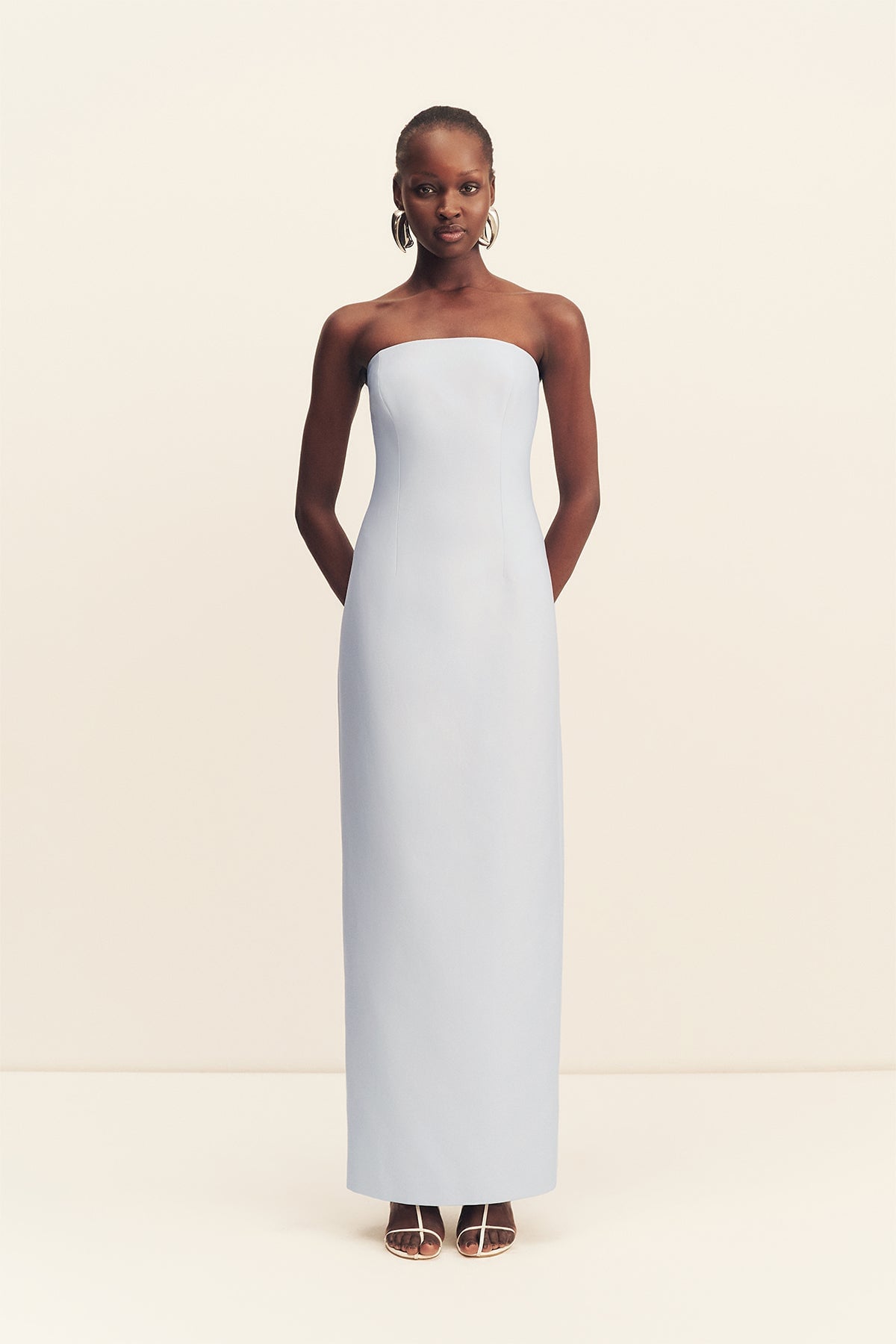 Shona Joy Otis Strapless Panelled Maxi Dress - Image 1