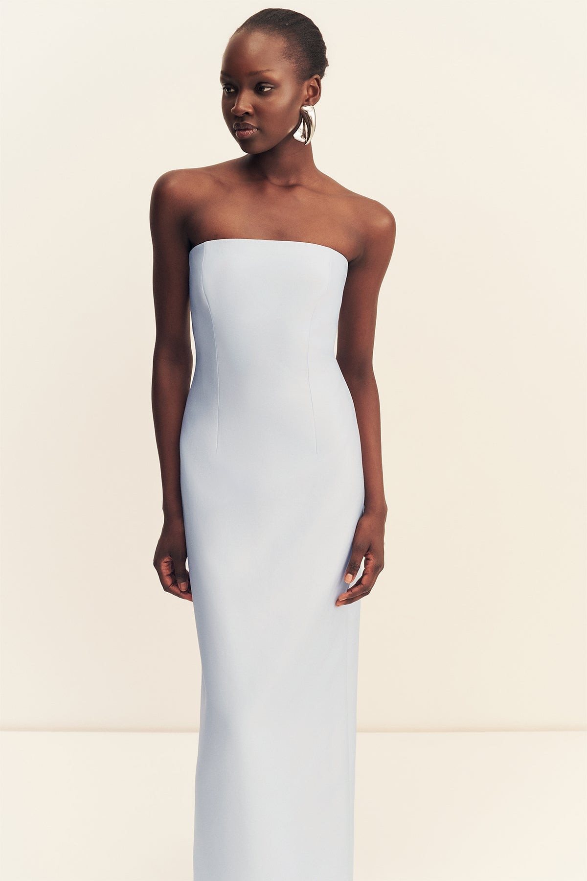MNSJ051026010130026_2 Shona Joy Otis Strapless Panelled Maxi Dress - Image 2