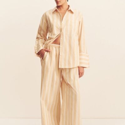 Shona Joy Omri Cotton Wide Leg Pant - Image 1