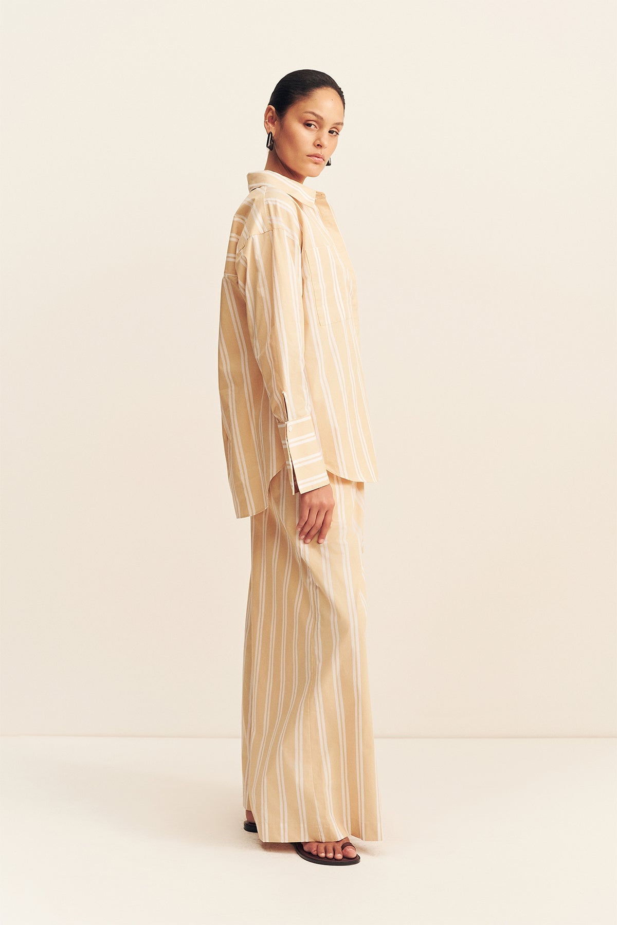 MNSJ051026010130031_3 Shona Joy Omri Cotton Wide Leg Pant - Image 3