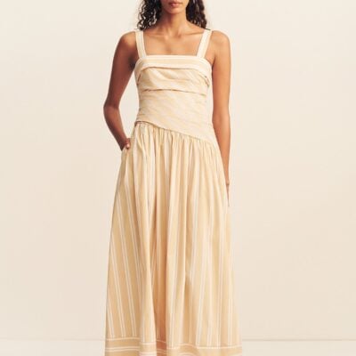 Shona Joy Omri Cotton Square Neck Maxi Dress - Image 1