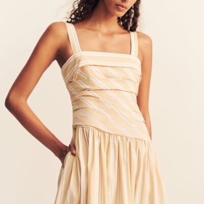 Shona Joy Omri Cotton Square Neck Maxi Dress - Image 2