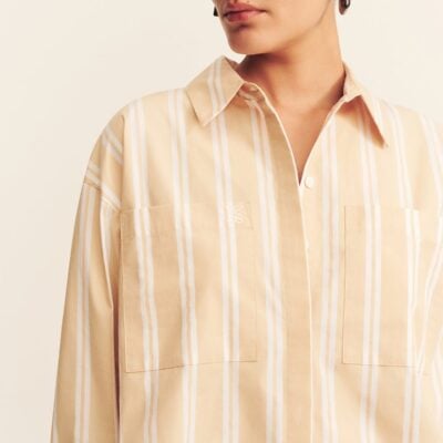 Shona Joy Omri Cotton Oversized Shirt - Image 2
