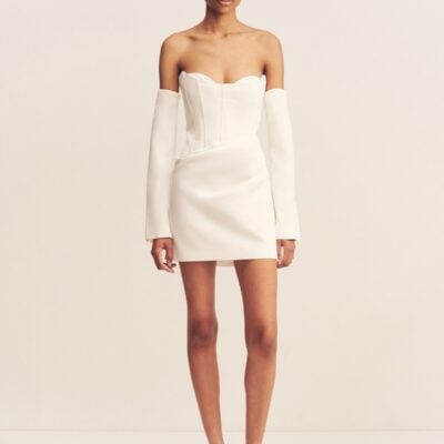 Shona Joy Oakley Strapless Draped Mini Dress - Image 2