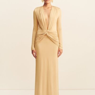 Shona Joy Miro Slinky Jersey Long Sleeve Maxi Dress - Image 1