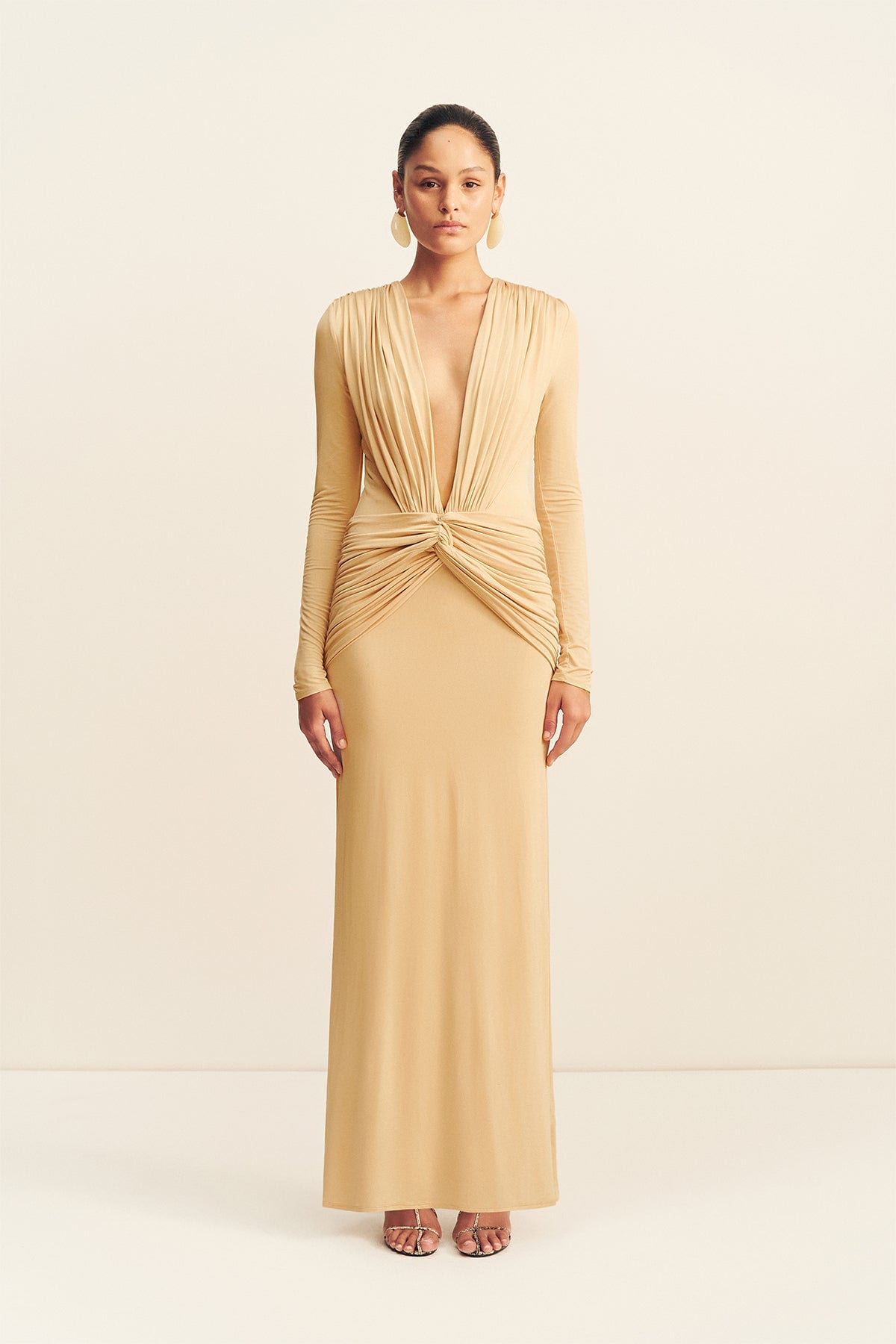 Shona Joy Miro Slinky Jersey Long Sleeve Maxi Dress - Image 1