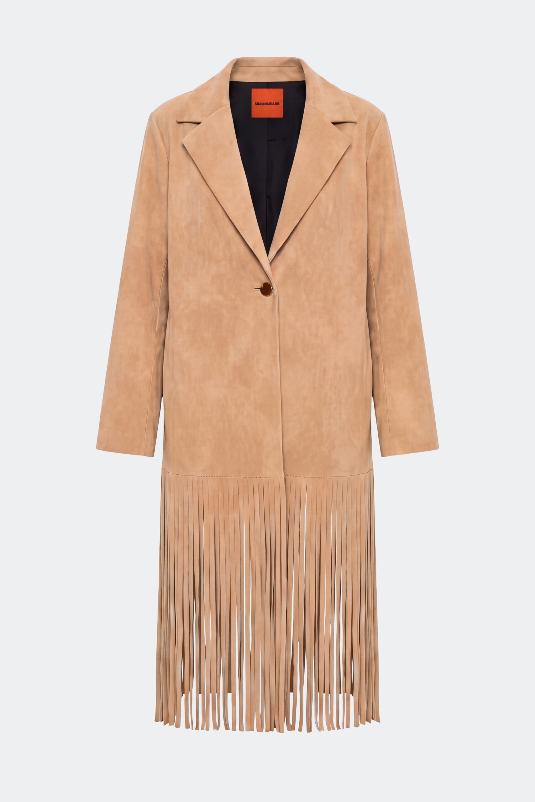 SIMONMILLER Vero Vegan Leather Fringe Coat - Image 1