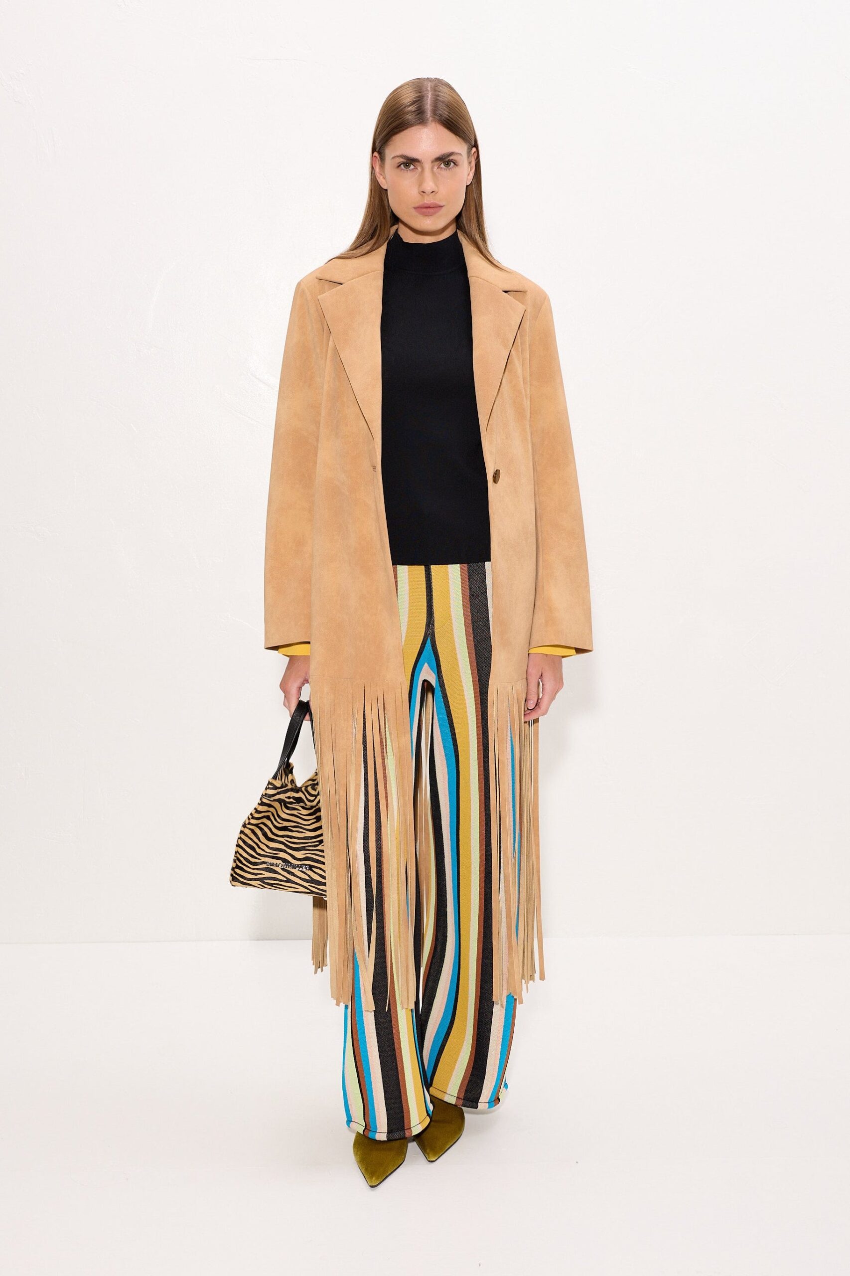 SIMONMILLER Vero Vegan Leather Fringe Coat - Image 2