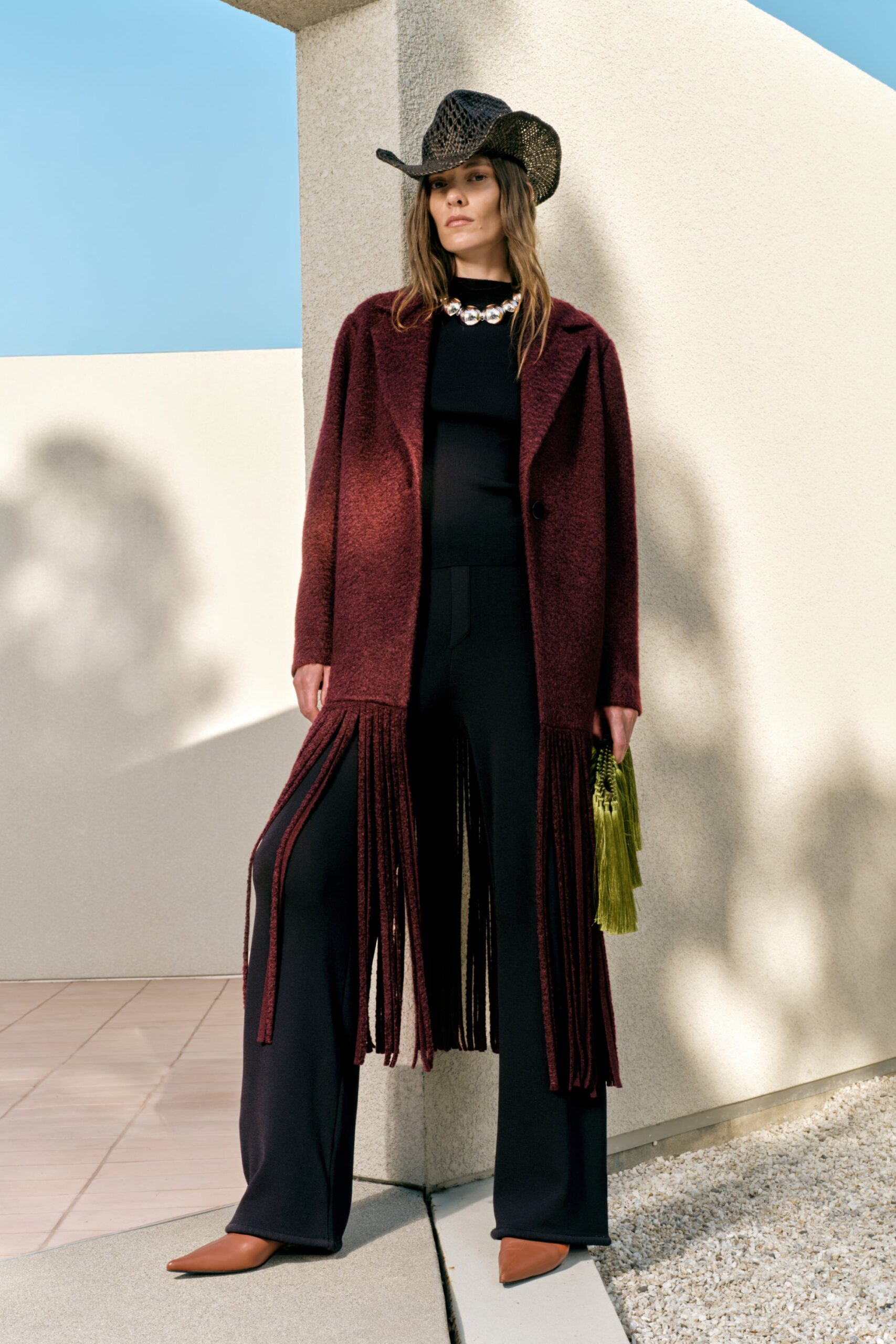 SIMONMILLER Vero Fringe Coat - Image 1