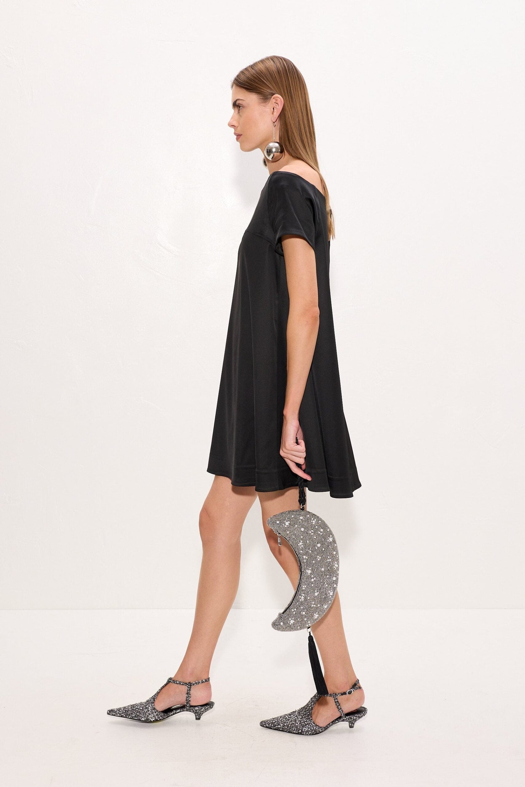 SIMONMILLER Taja Satin Mini Dress - Image 3