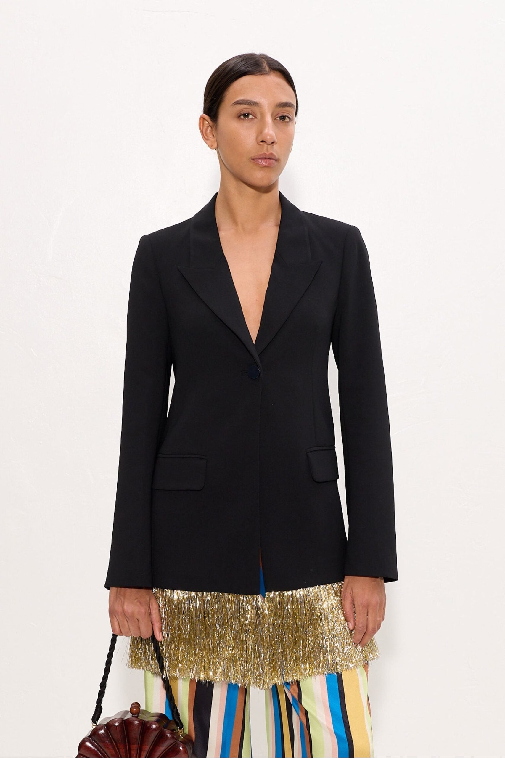 SIMONMILLER Odette Crepe Fringe Blazer - Image 2