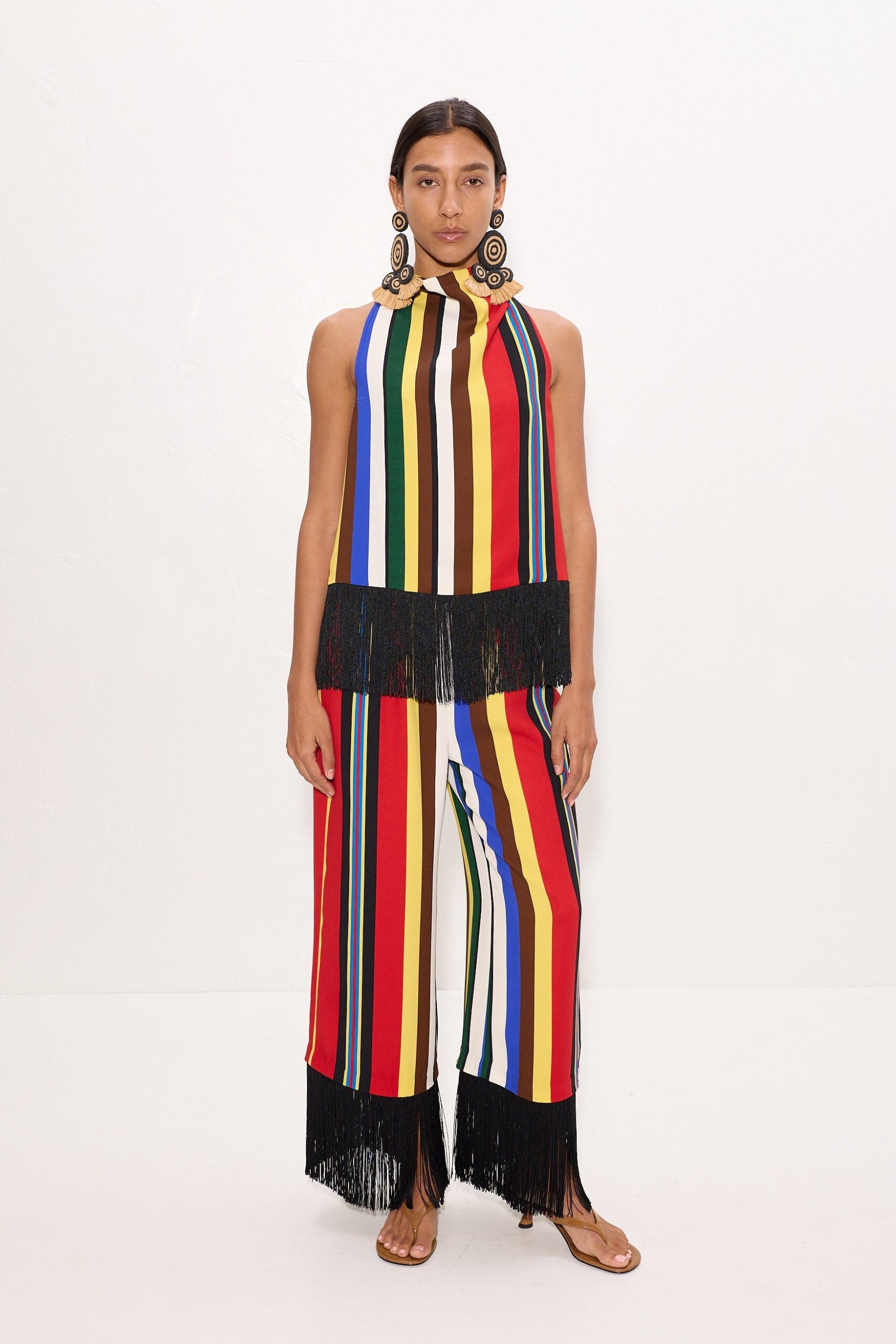 MNSMR041026051604498_3 SIMONMILLER Nella Crepe Fringe Pant - Image 3