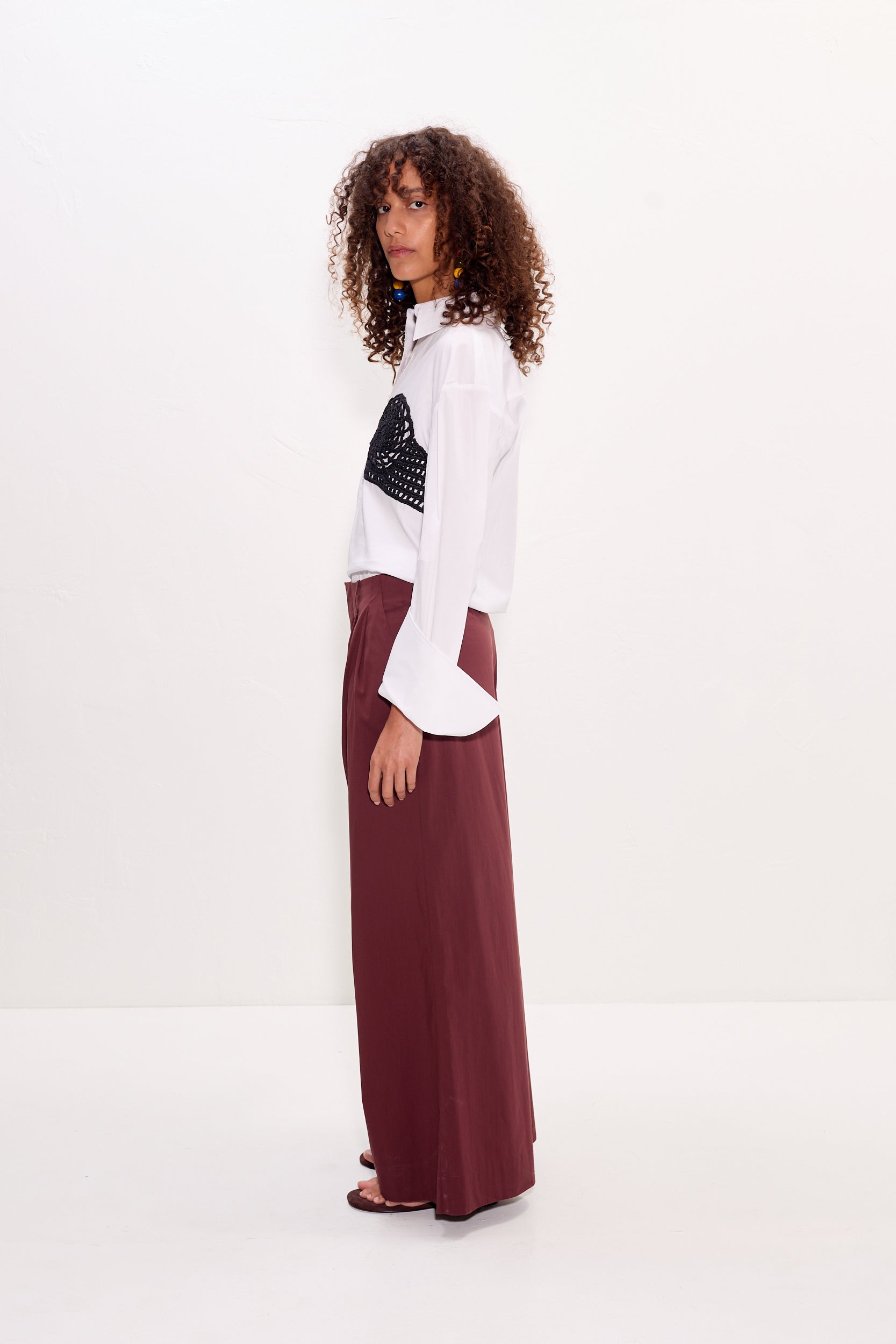 MNSMR041026051604501_3 SIMONMILLER Maren Poplin Crochet Button Up - Image 3