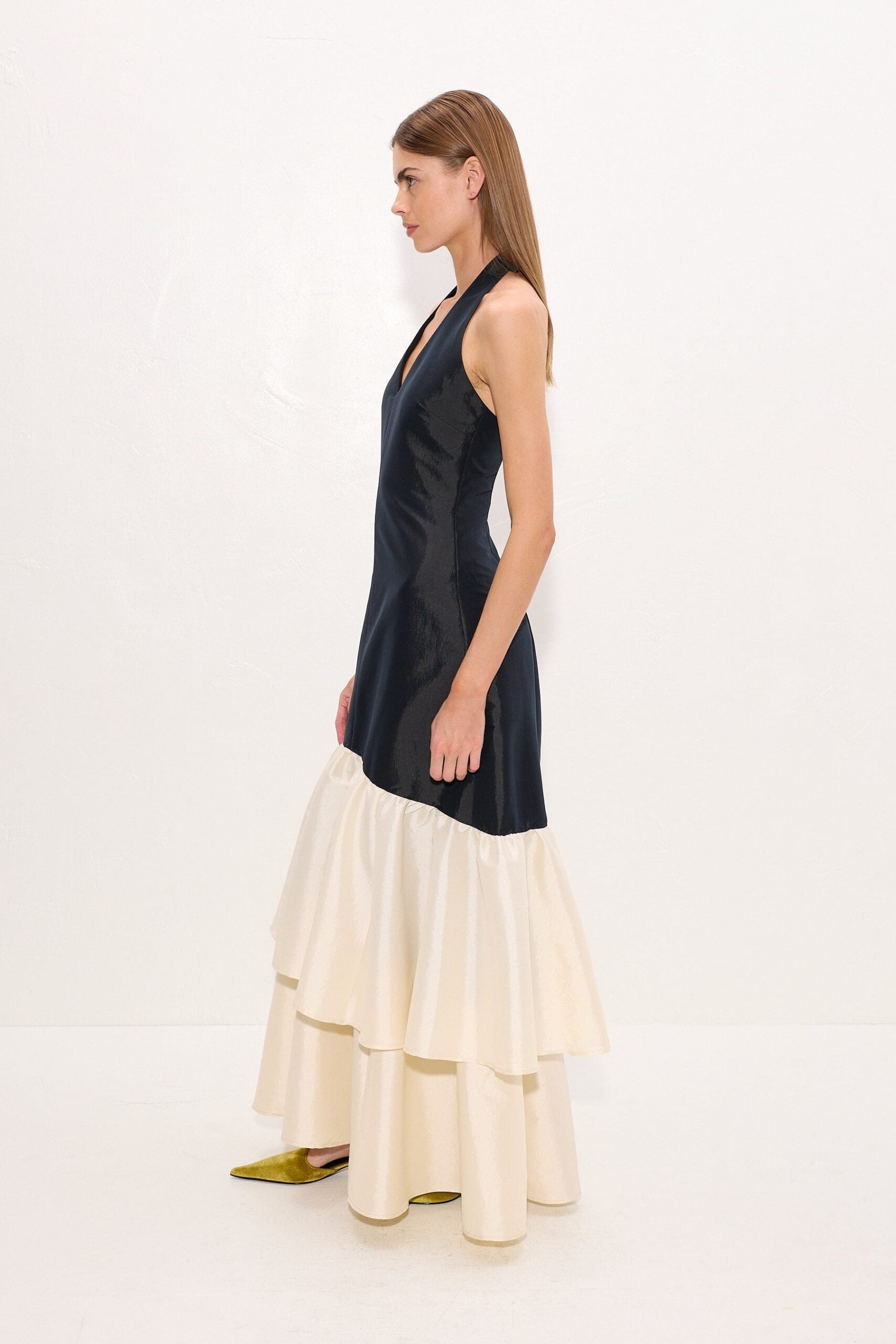 MNSMR041026051604503_3 SIMONMILLER Magnolia Taffeta Halter Dress - Image 3