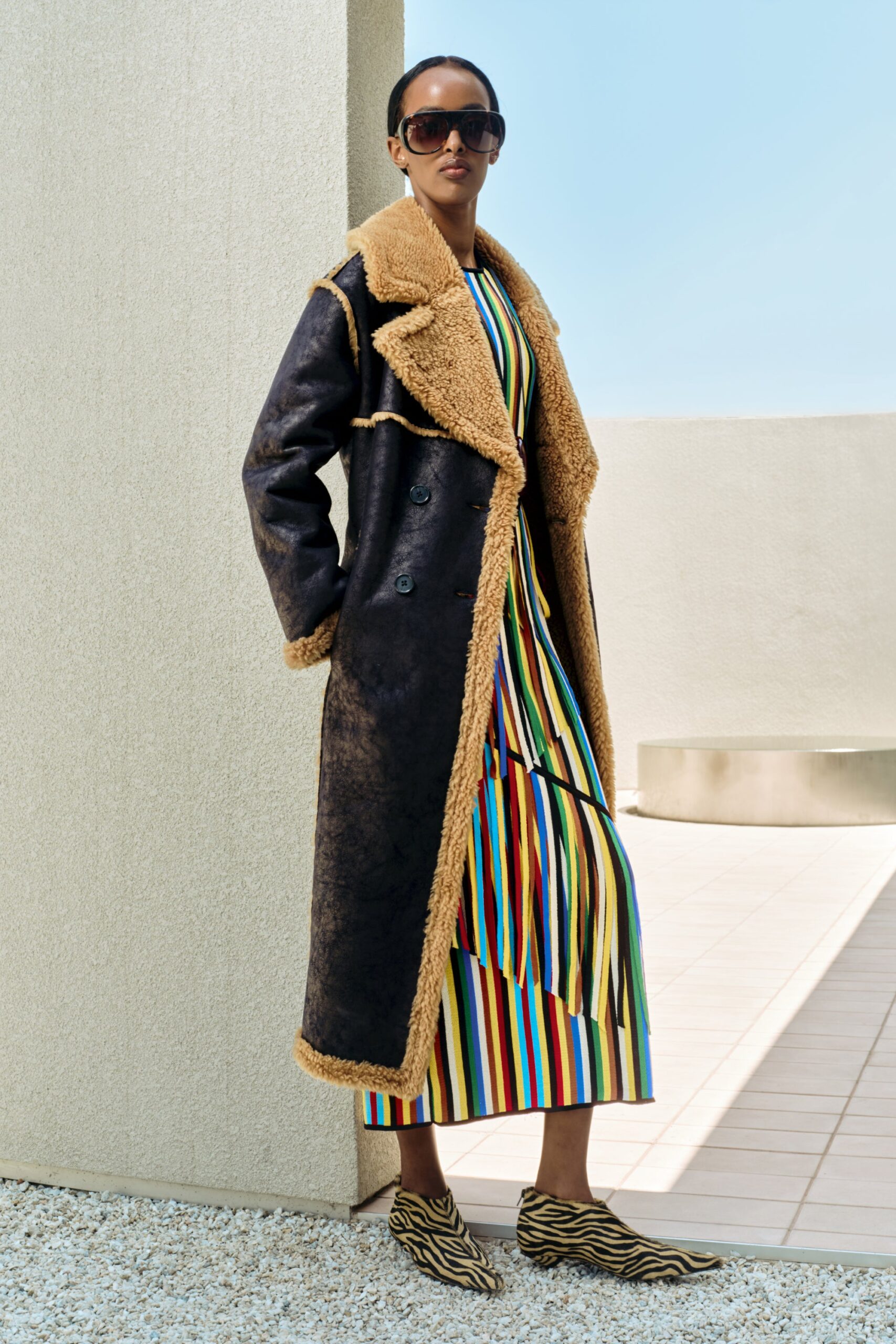 SIMONMILLER Jetz Faux Shearling Coat - Image 1