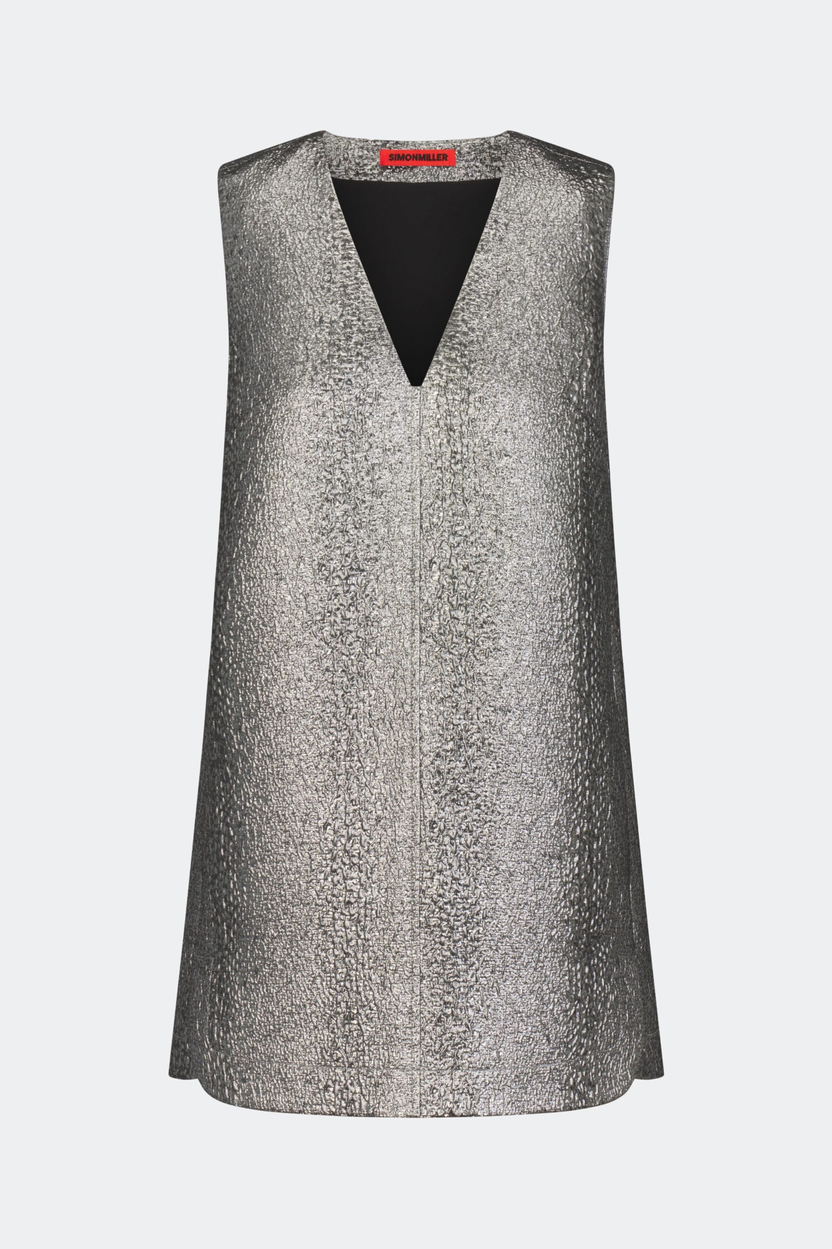 SIMONMILLER Fountain Metallic Mini Dress - Image 1