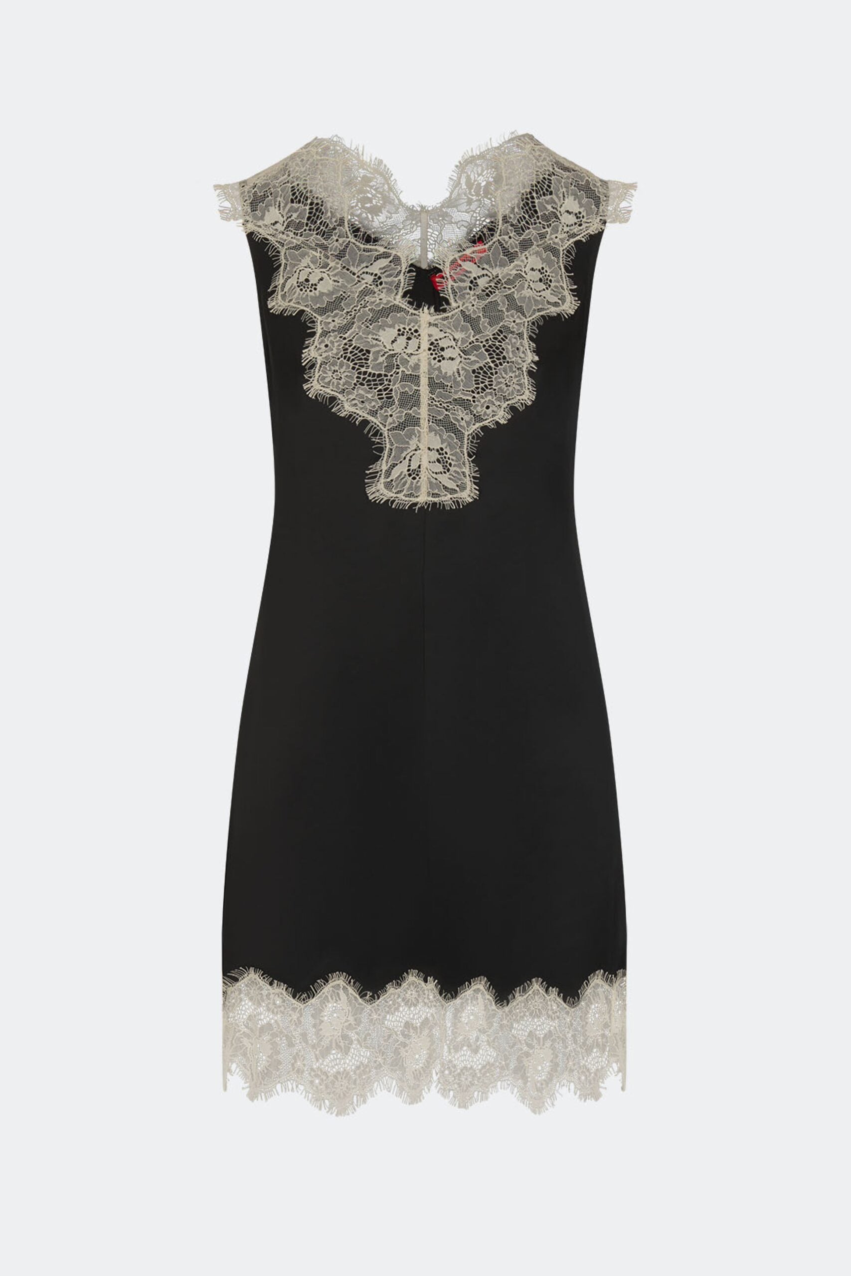 SIMONMILLER Bea Satin Lace Mini Dress - Image 1