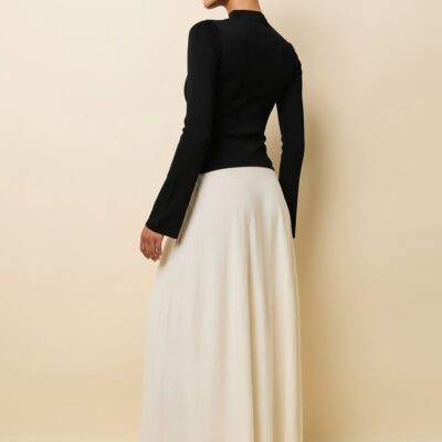 Solid & Striped Soglio Dress Ecru / Noir - Image 2