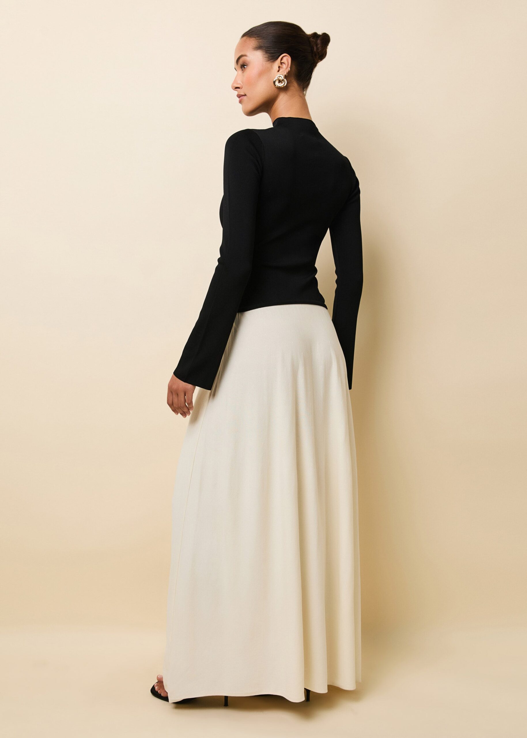 Solid & Striped Soglio Dress Ecru / Noir - Image 2