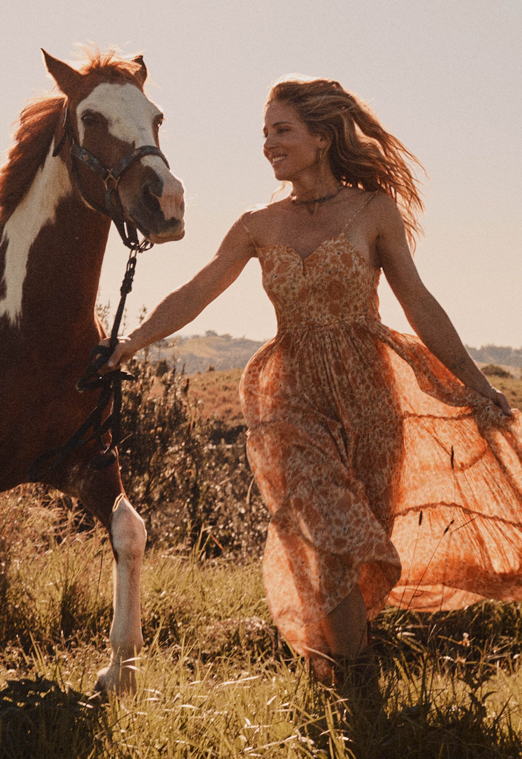 Spell Sunwashed Strappy Midi Dress