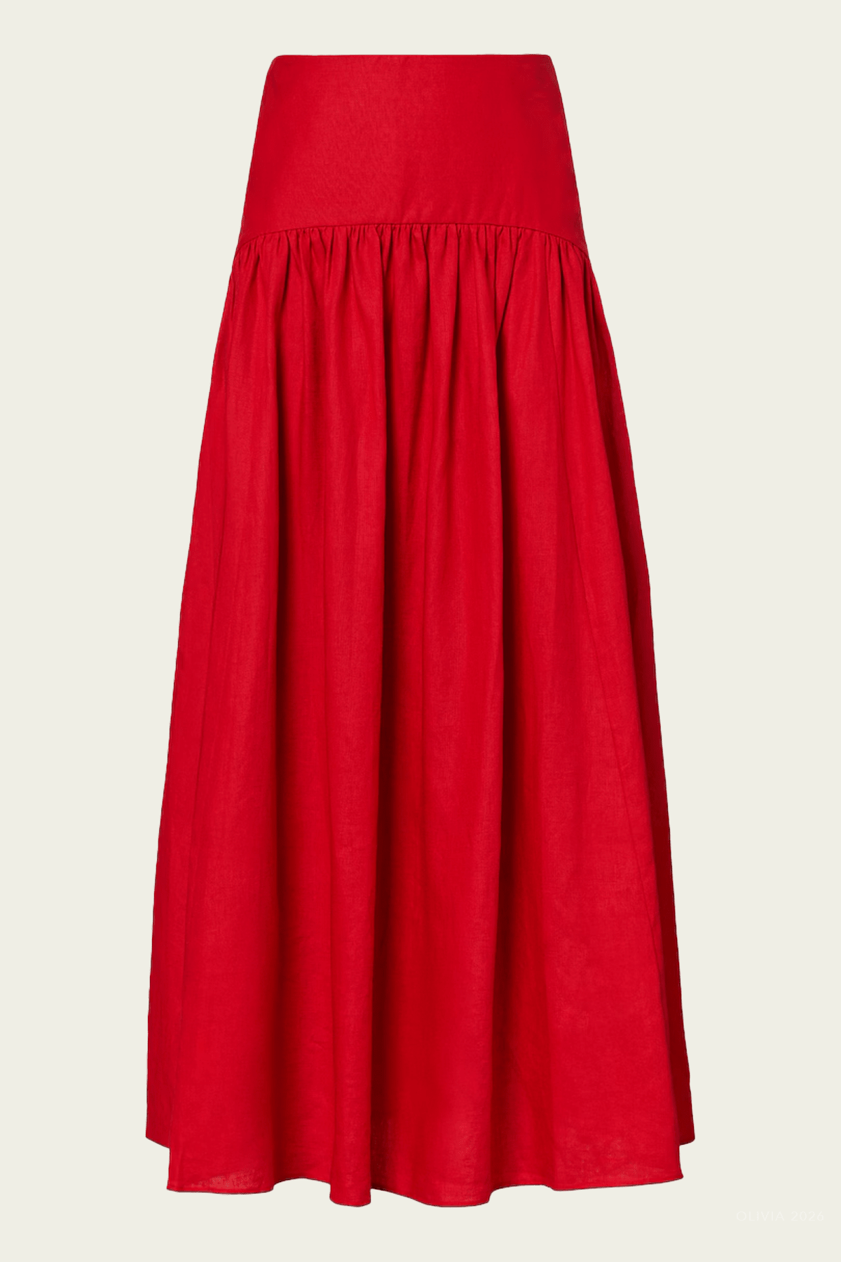 STAUD Procida Linen Skirt - Image 1