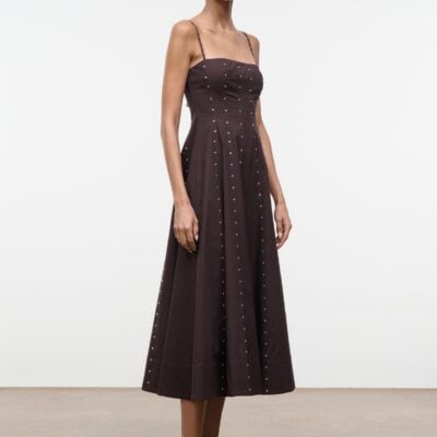Staud Wylie Dress | Earth Studs - Image 2