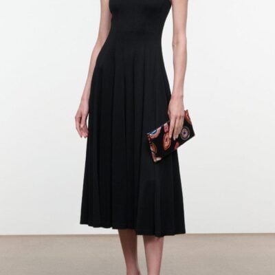 Staud Wells Jersey Dress | Black - Image 1