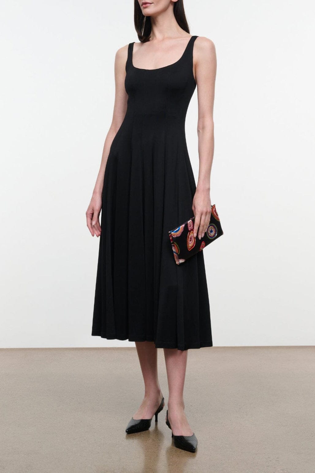 Staud Wells Jersey Dress | Black - Image 1