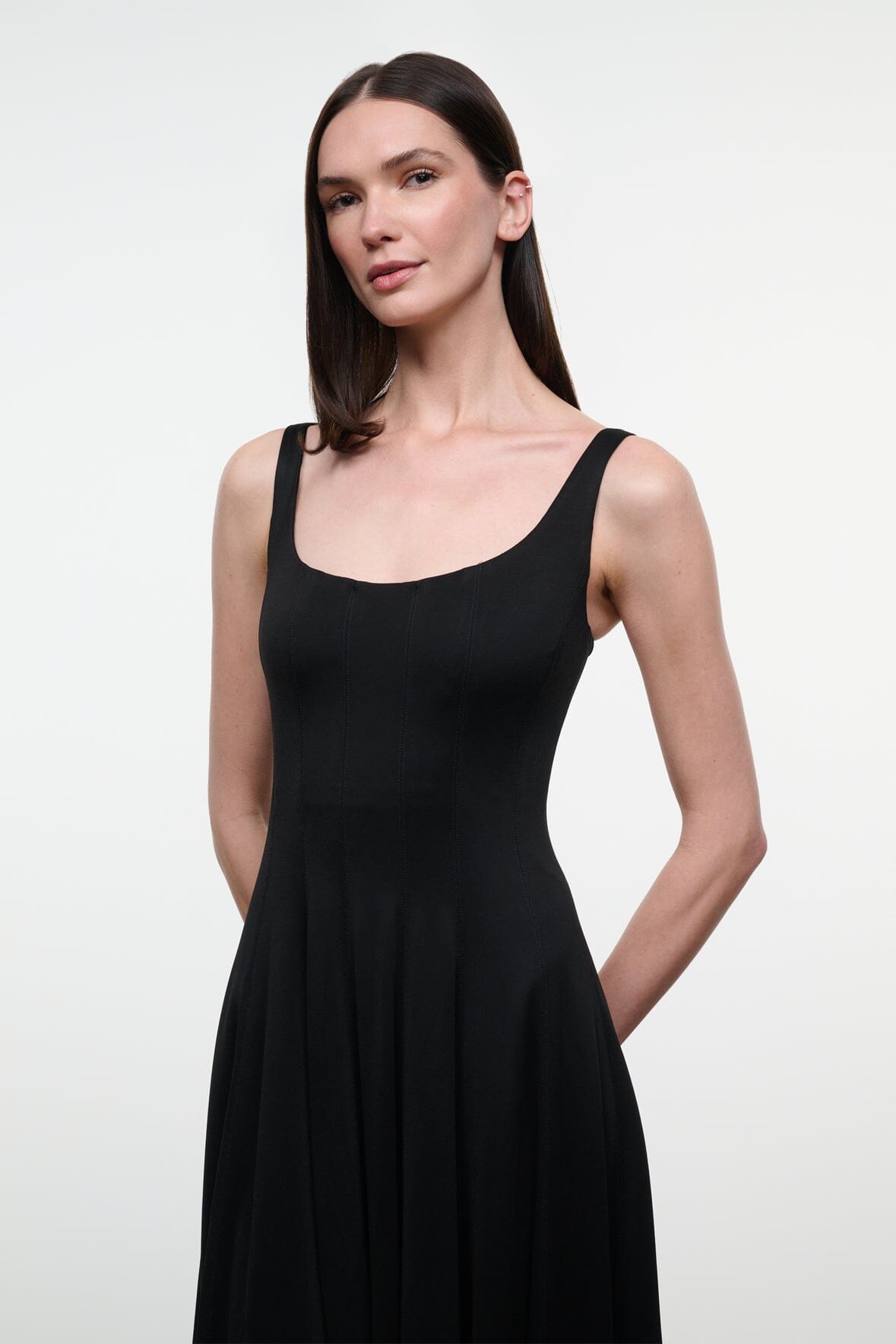 Staud Wells Jersey Dress | Black - Image 2