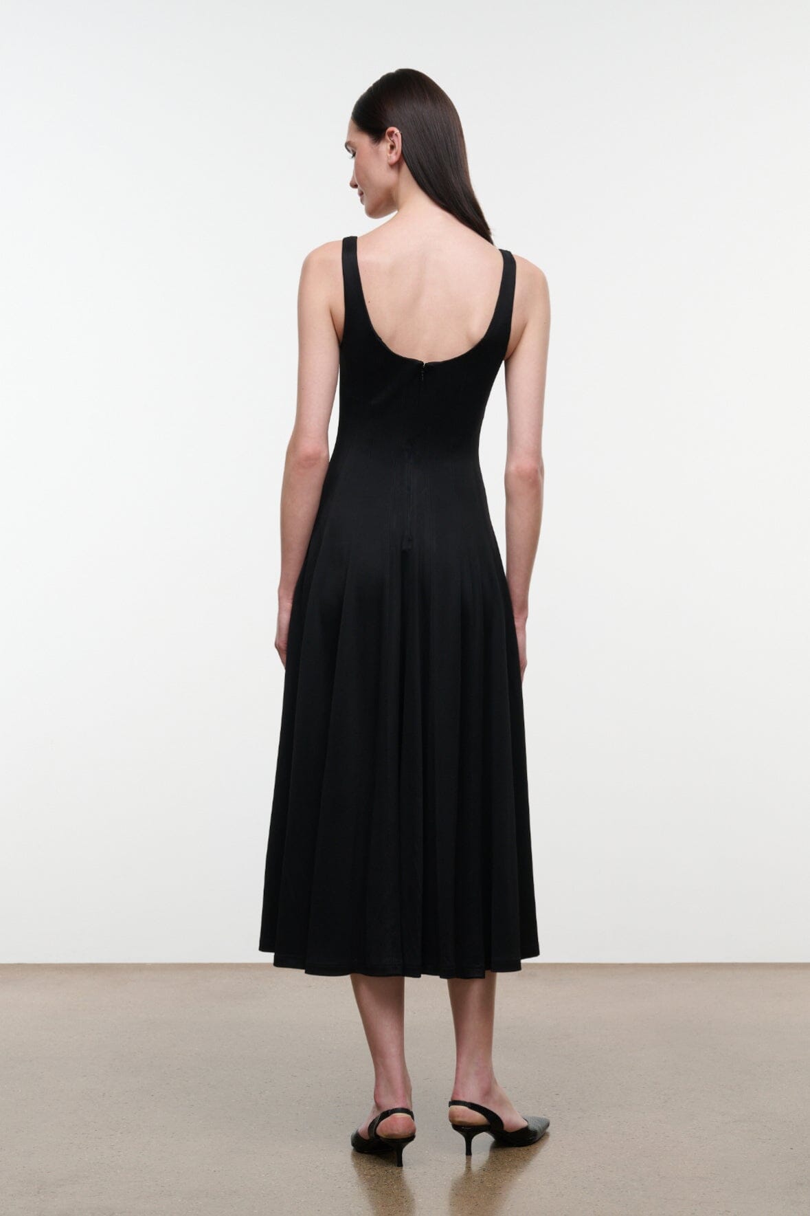 Staud Wells Jersey Dress | Black - Image 3