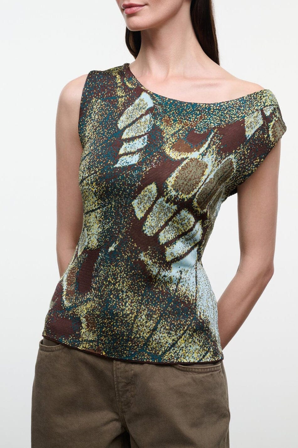 Staud Veronica Top | Butterfly Moss - Image 1