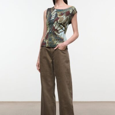 Staud Veronica Top | Butterfly Moss - Image 2