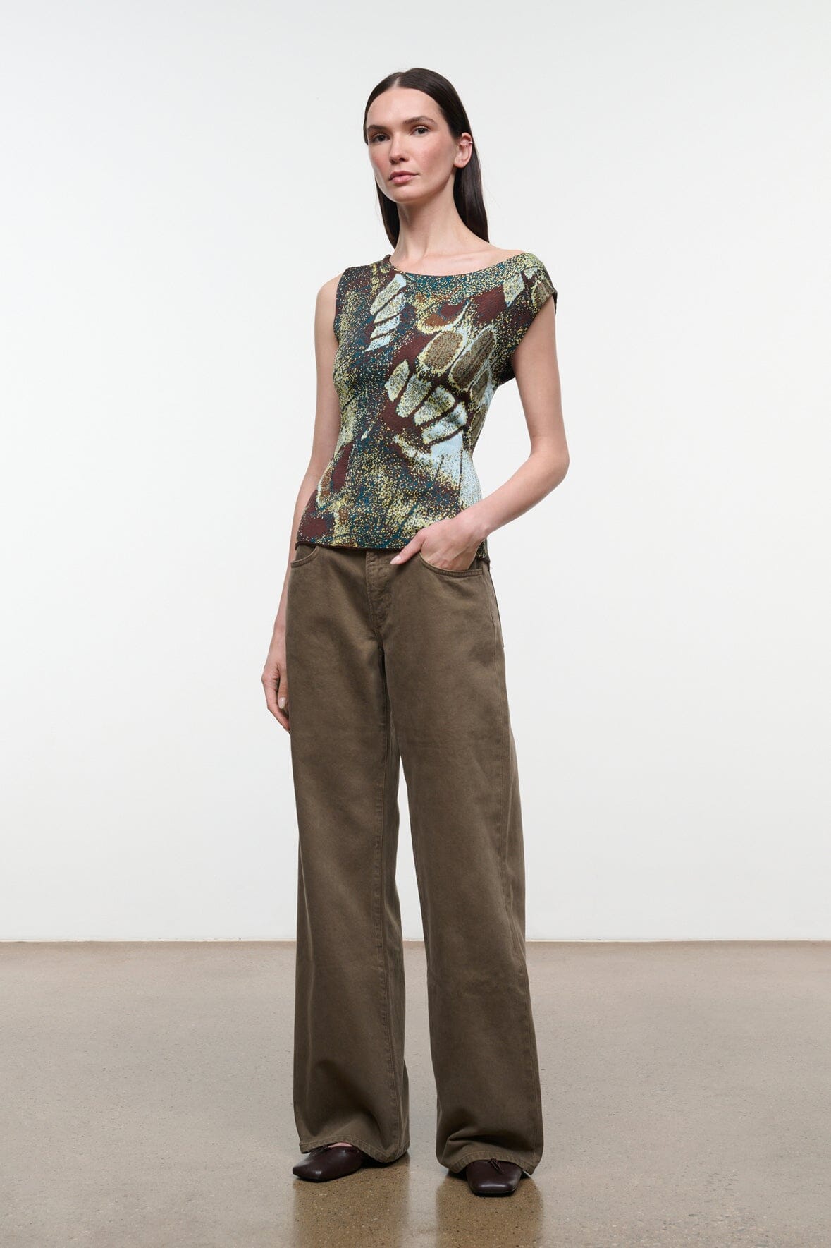 Staud Veronica Top | Butterfly Moss - Image 2