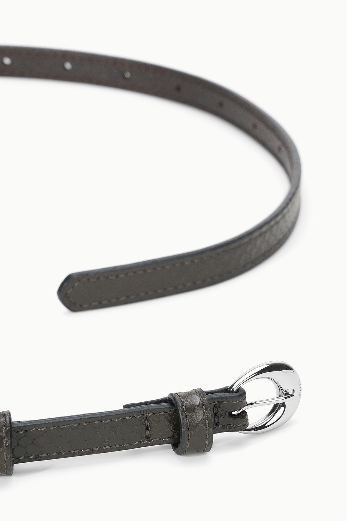 MNSTD051026021815017_2 Staud Slim Moon Buckle Belt - 13mm | Espresso Snake - Image 2