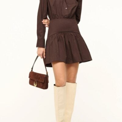 Staud Rocco Mini Dress | Earth - Image 1