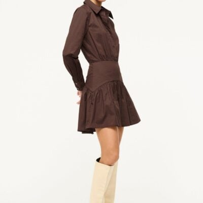 Staud Rocco Mini Dress | Earth - Image 2