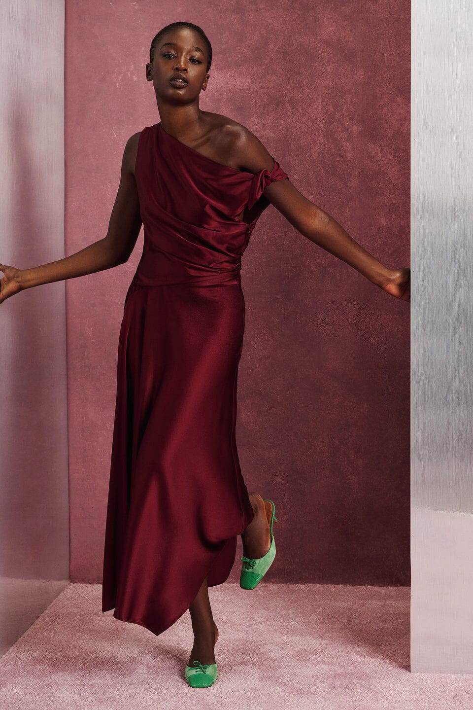 Staud Portia Silk Dress | Carmino - Image 1