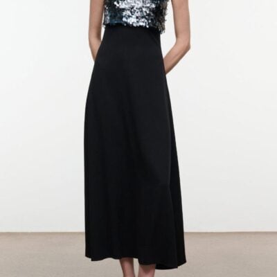Staud Phoenix Dress | Black Night Spark - Image 1