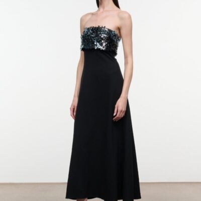 Staud Phoenix Dress | Black Night Spark - Image 2