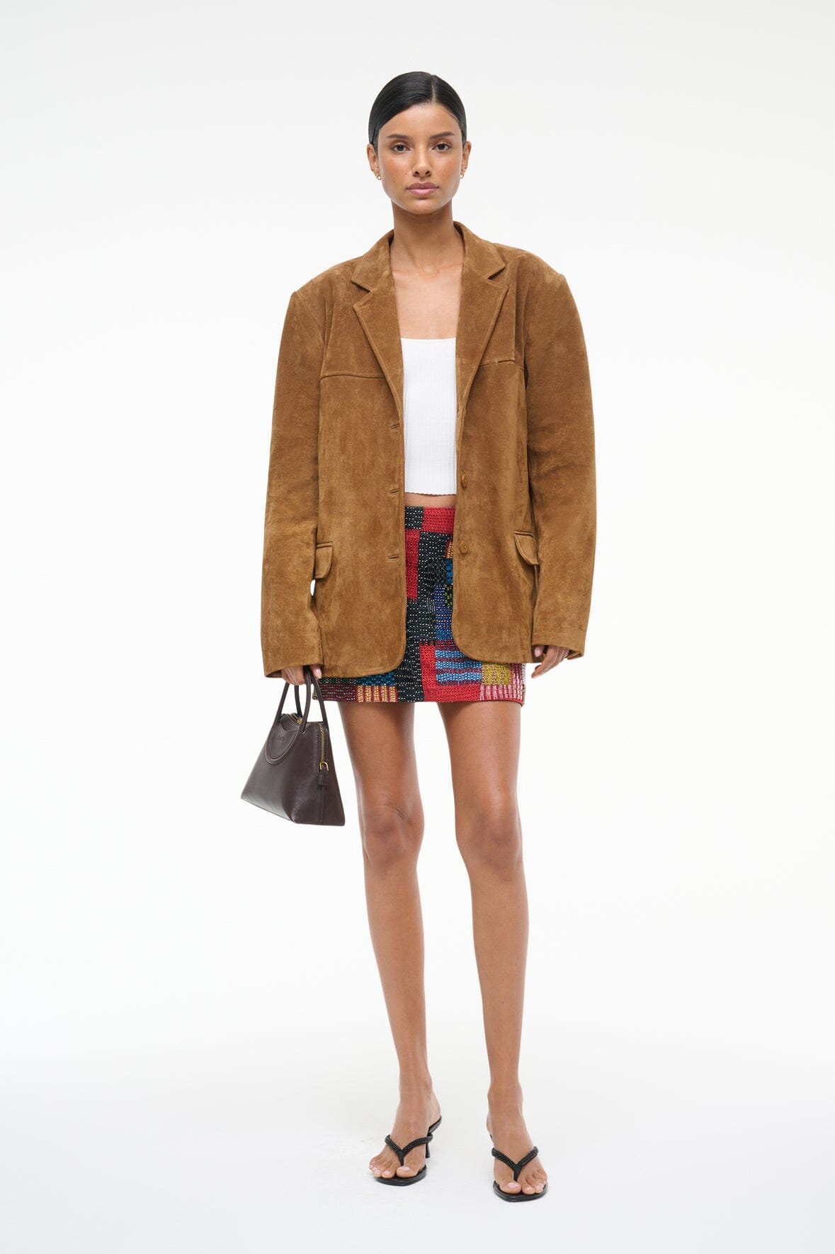 MNSTD051026021815040_2 Staud Natalie Suede Jacket | Tan - Image 2