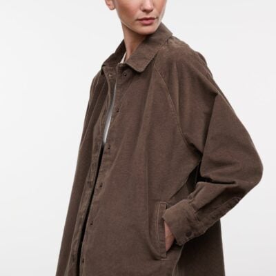 Staud Myles Shirt Jacket | Oyster Corduroy - Image 2