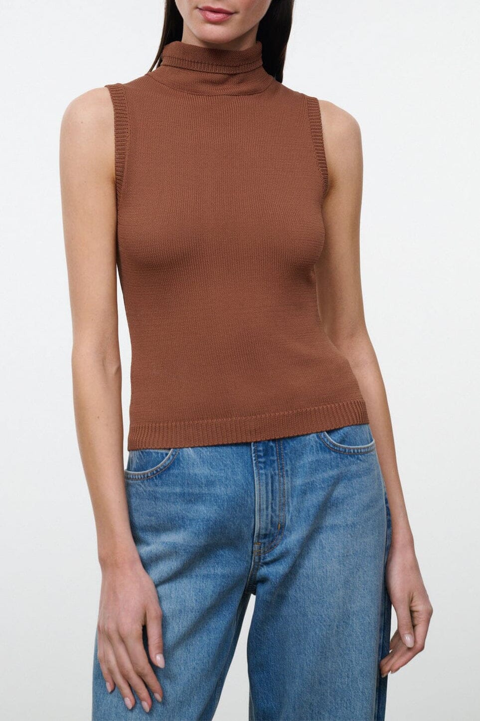 Staud Montclair Top | Cigar - Image 1